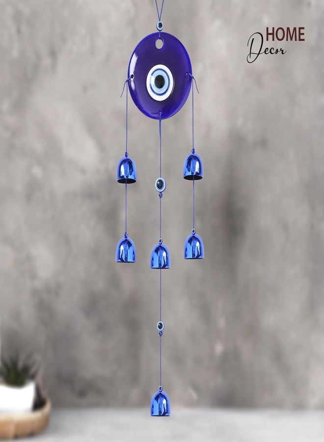 Crystu Fengshui Big Evil Eye Wind Chimes Hanging for Window Balcony Decor Home Endurance Door Decoration, Evil Eye Wind Chimes for Balcony - Image 5